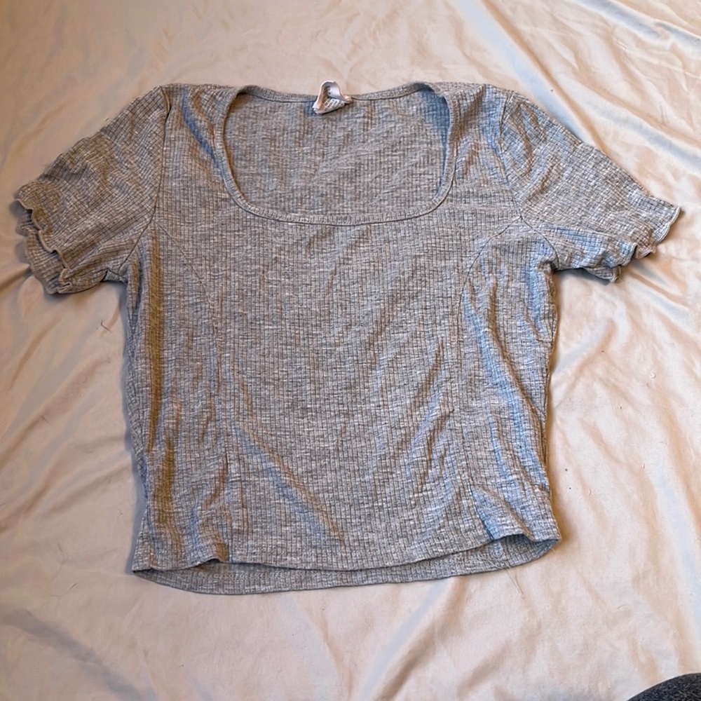 Destined grey crop top, size small.